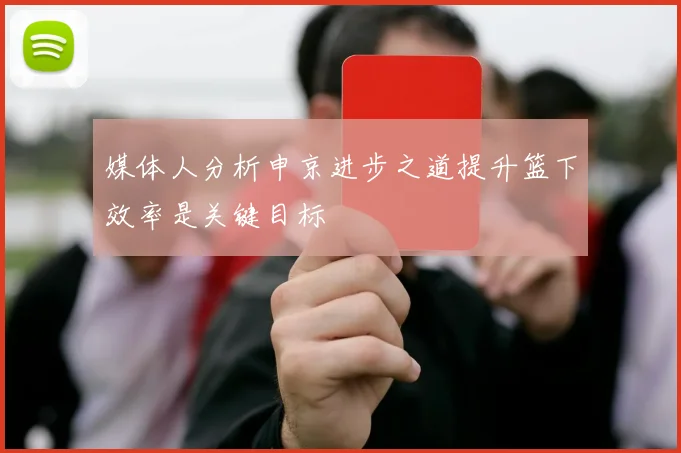 媒体人分析申京进步之道提升篮下效率是关键目标